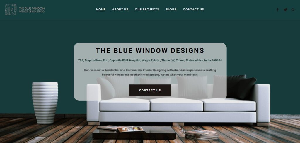 The Blue Window designs